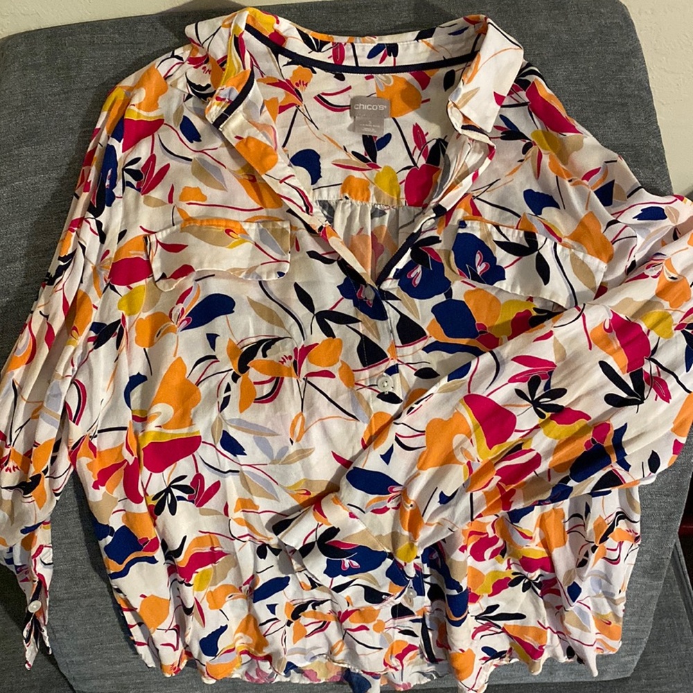 Chico’s Floral Blouse